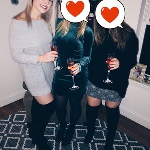 Off the shoulder sweater dress size small